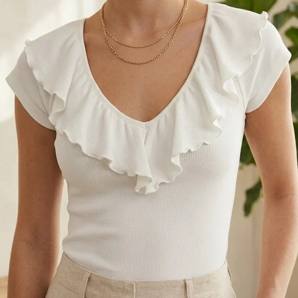 Wilfred Danette Ruffle Cropped Top - Woman’s - Picture 6 of 6